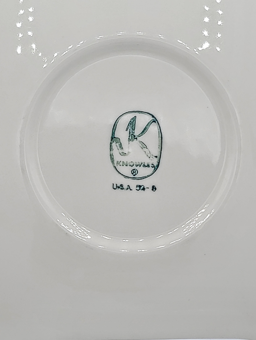 Edwin Knowles Apple Blossom Salad Plates Set of 4 22K Gold Freda Diamond Vintage - Picture 4 of 14